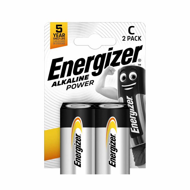 Energizer Alkaline Power C Batteries - 2 Pack