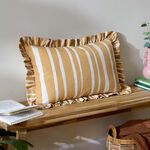 FURN CARMON STRIPE LINEN/OCHRE 40x60 Cushion