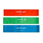 Body Go Latex Mini Loop 3 Resistance Band Set
