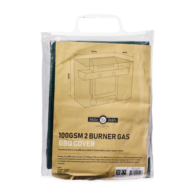 100GSM 2 Burner Gas BBQ Cover