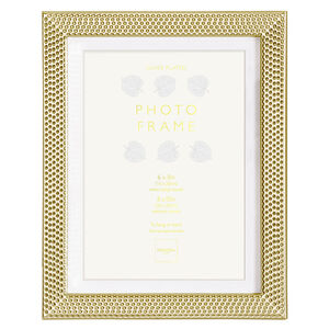 4x6" REGENCY Silver Plated Gold Frame 