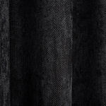 BLACKOUT & THERMAL HERRINGBONE BLACK 90x90 Curtain