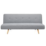 Maya Light Grey Convertible 180cm x 108cm Sofa Bed