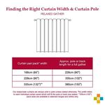 BLACKOUT & THERMAL CORDUROY RED 66x54 Curtain