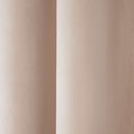 BLACKOUT & THERMAL VELVET NATURAL 66x54 Curtain
