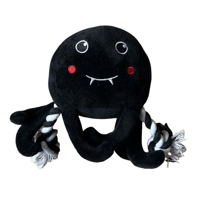 Spider Plush & Rope Dog Toy