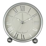 TABLE ALARM CLOCK Silver 11cm