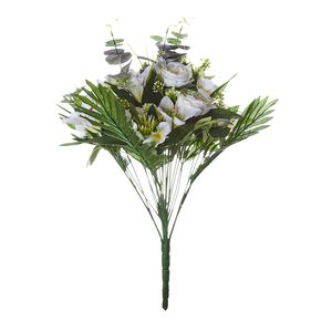 Blush & Bloom White Rose And Lily Floral Bouquet