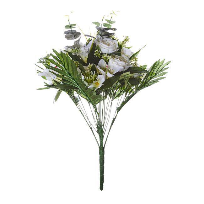 Blush & Bloom White Rose And Lily Floral Bouquet