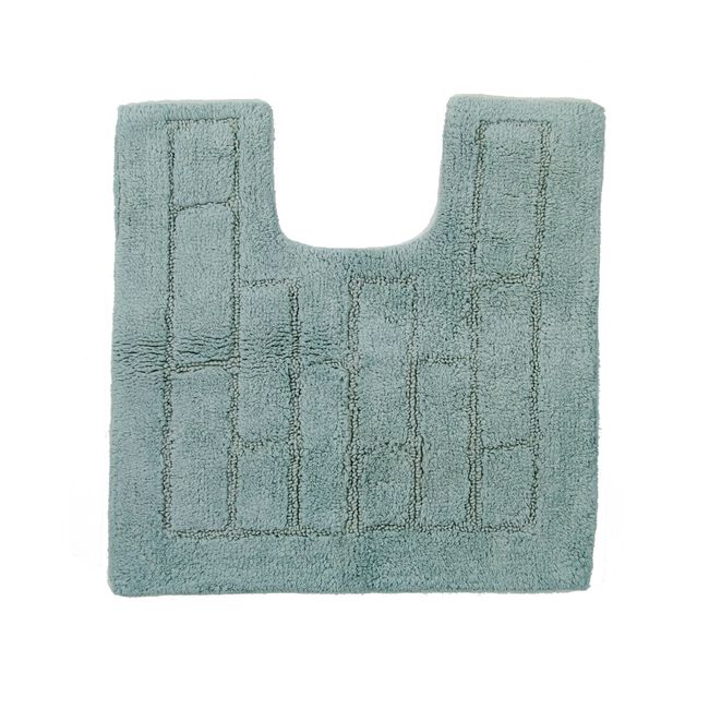 COTTON BRICK DUCK EGG 50x50 Pedestal Mat