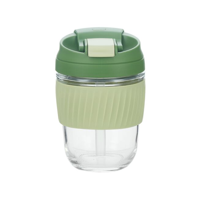 BODYGO GREEN SAFE TRAVEL 360ml Glass Mug