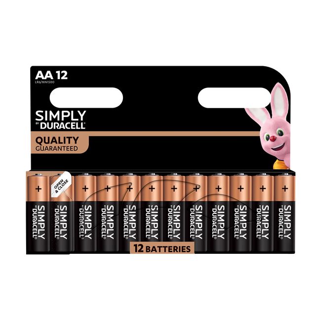 Duracell Simply AA Batteries 12 Pack