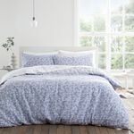 BIANCA SINGLE DUVET COVER Shadow Leaves Blue