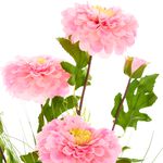 Floral Symphony Pink & Yellow Dahlia Faux Bouquet