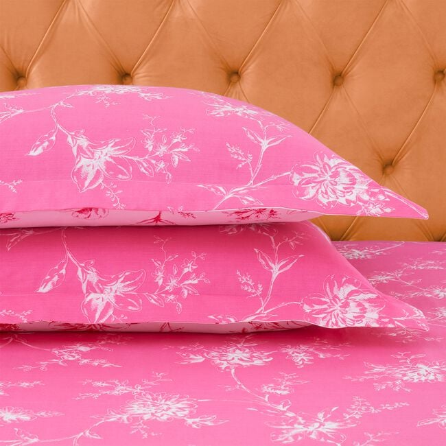 Rosa Oxford Pillowcase Pair - Pink