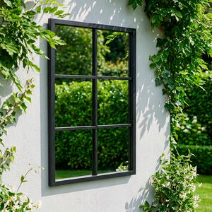 Rectangular Pane Garden Mirror