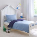 SUPERKING DUVET COVER Luxury Percale Air Force Blue/Navy