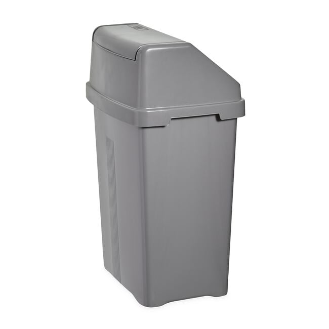Casa Swing Bin Silver 25L