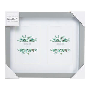 DOUBLE 5X7 JENNY GREY Photo Frame