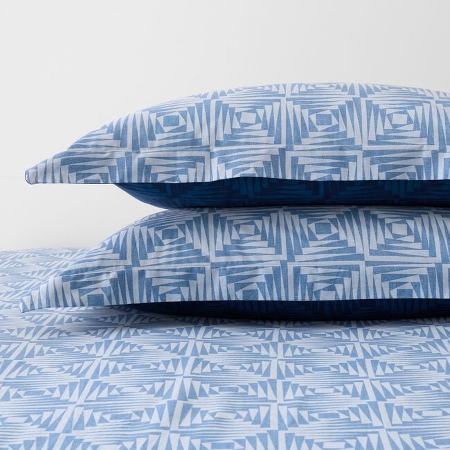 Noah Oxford Pillowcase Pair - Navy