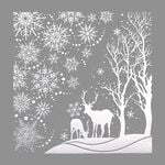 Christmas Glitter Christmas Scene Stickers