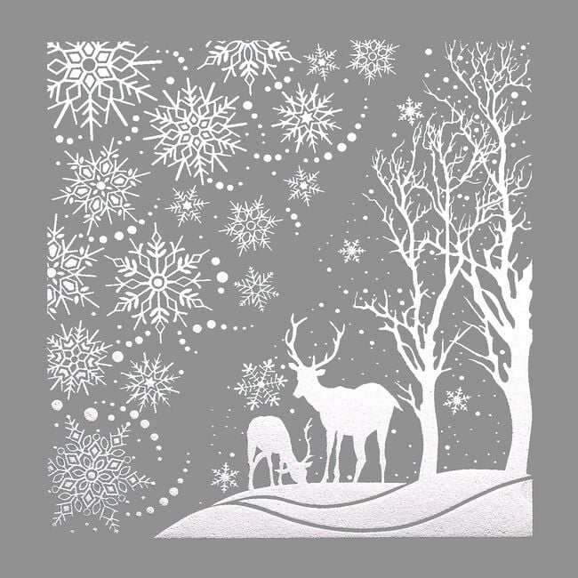 Christmas Glitter Christmas Scene Stickers