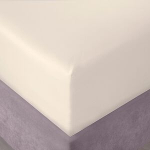 SINGLE FITTED SHEET 200 Threadcount Cotton Cream 1E