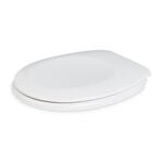 Plain White Slow Close Toilet Seat