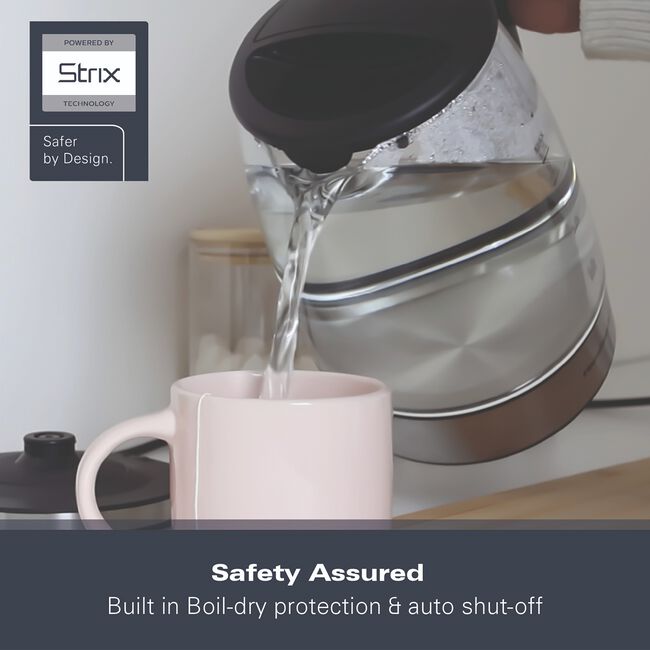 Hamilton Beach 1.7L Glass Kettle