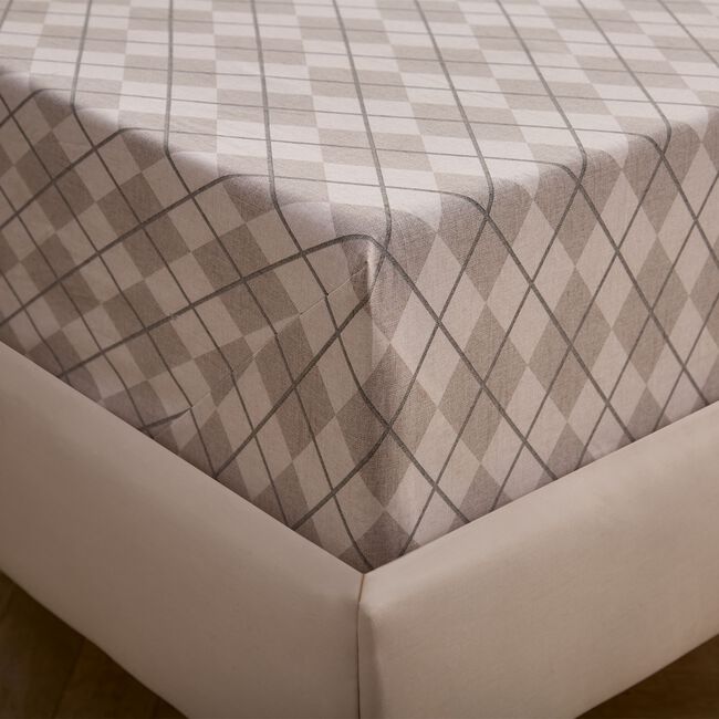 ARGYLE Single Fitted Sheet 