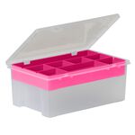 Wham 29cm Organiser Box With 8 Insert Pink