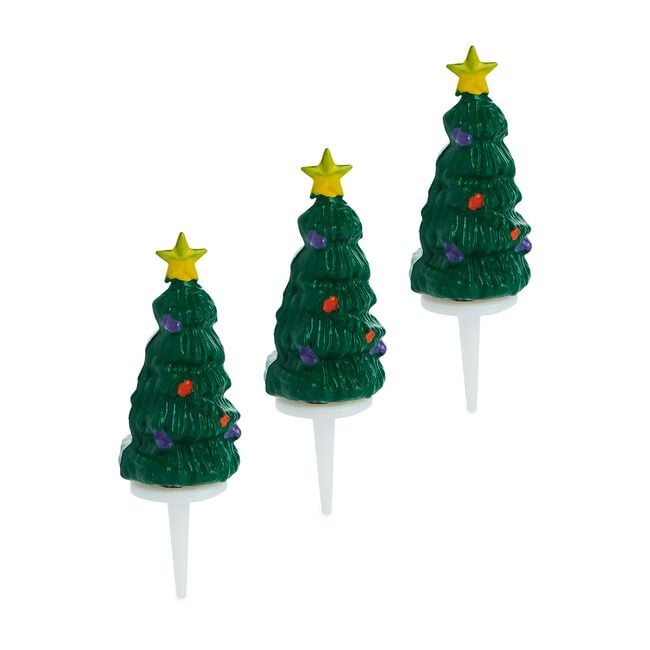 Mini Christmas Tree & Motto Cake Toppers