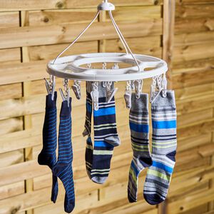 Carina & Co 18 Peg Round Sock Dryer