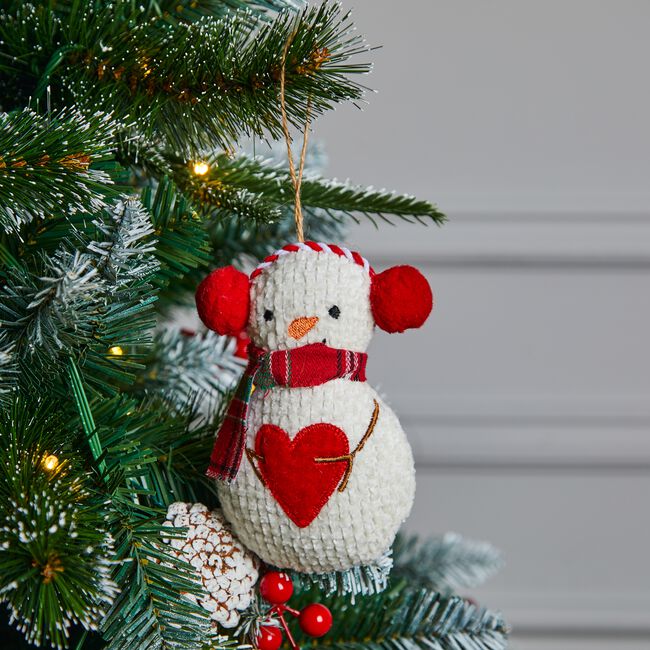 Snowman Plush Tree Decoration