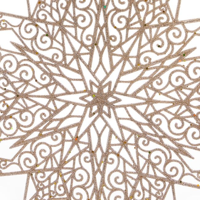 48cm Gold Glitter Star Christmas Tree Decoration