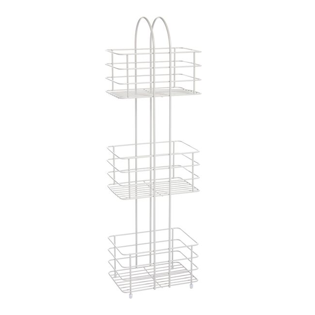 CAUSEWAY BAY THREE TIER White Free standing Caddy