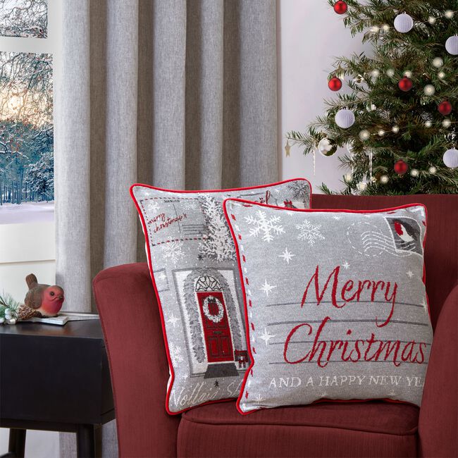 Festive Love 2 Pack Cushion Covers 45cm x 45cm  