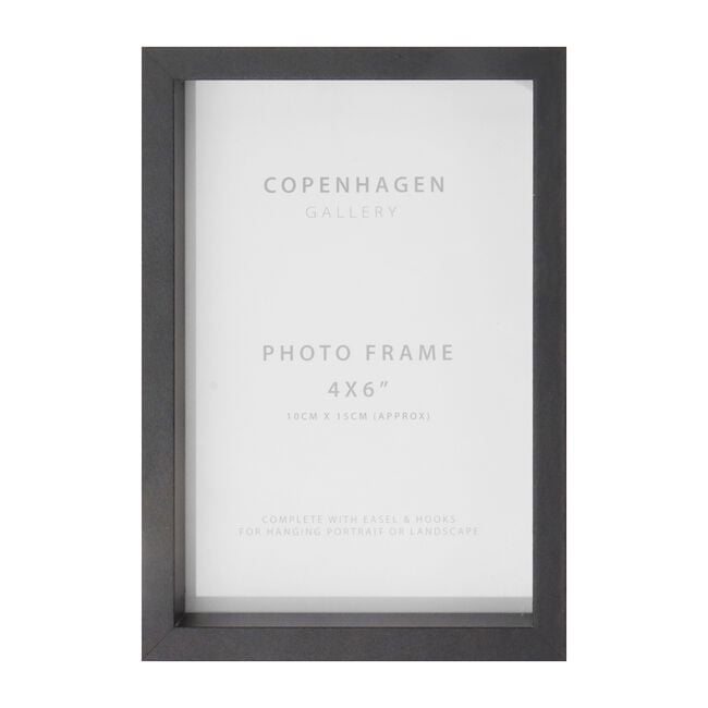 4x6''COPENHAGEN BLACK Photo Frame