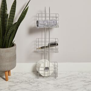 CAUSEWAY BAY THREE TIER Grey Free standing Caddy