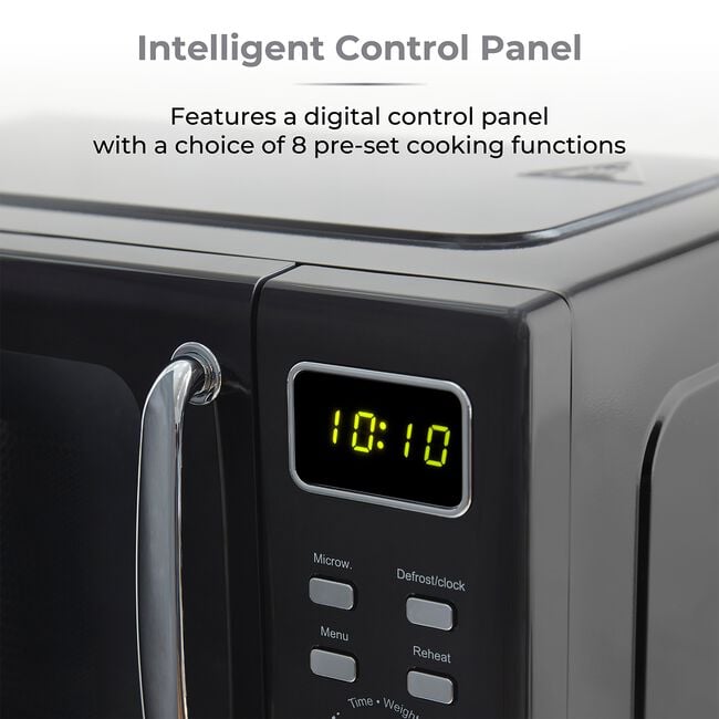 Tower 800W Black 20L Digital Microwave