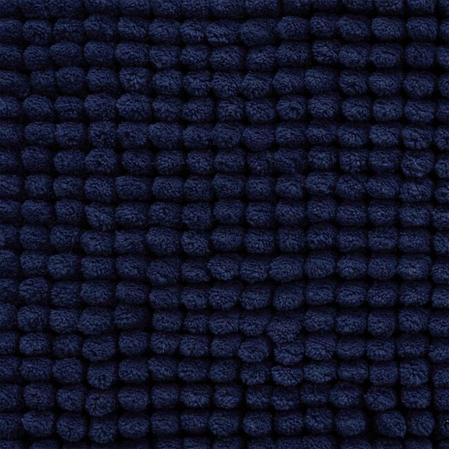 CATHERINE LANSFIELD EXTRA LONG BOBBLE BATH MAT NAVY