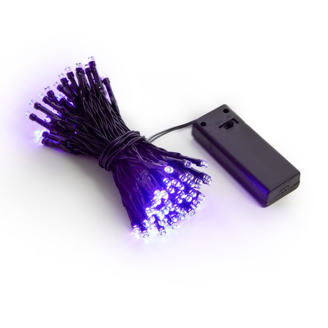 100 Purple Halloween String Lights 