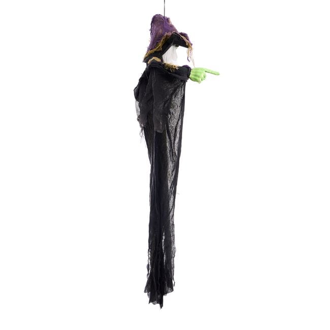 1.8m Hanging Witch With Hat