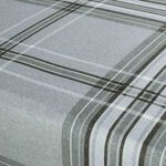 BRUSHED COTTON SNOWFLURRY CHECK STAG Single Fitted Sheet