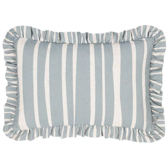 FURN CARMON STRIPE LINEN/BLUE 40x60 Cushion