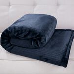 NICOLE DAY ETCHED STRIPE Navy 150x200cm Throw