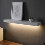 LED BATTERY OPERATED Wall Shelf White