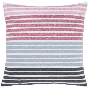 Abstract Stripe Cushion 45 x 45cm - Raspberry