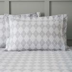 Nicole Day Argyle Brushed Cotton Oxford Pillowcase