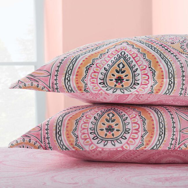 Daphne Oxford Pillowcase Pair - Pink